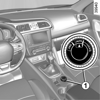 E-Guide.renault.com / Kadjar / Pozwól By Technologia W Twoim Samochodzie Była Ci Pomocna / Układ Napędowy: 4 Koła Napędowe (4Wd)
