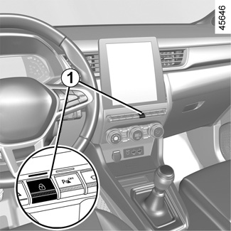 E-Guide.renault.com / Captur-2 / Automatyczne Blokowanie Zamków Drzwi I Pokryw Podczas Jazdy