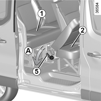 E-Guide.renault.com / Trafic-3 / Spraw, Aby Twój Samochód Oferował Jak Najwyższy Komfort / Tylne Kanapy: Funkcje